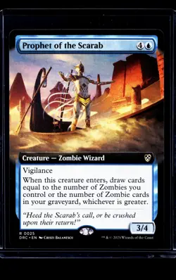 Prophet of the Scarab (Extended Art) #25 (NM) Aetherdrift DRC Magic MTG - Image 1