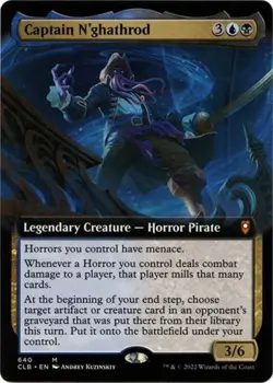 MTG English Captain N'ghathrod (Extended Art) NM Normal - Image 1
