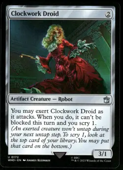 4x Clockwork Droid - Universes Beyond: Doctor Who - NM - MTG - Image 1