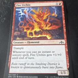 Magic the Gathering (mtg): GRN: Fire Urchin - Image 1