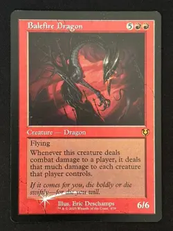 1x MTG Balefire Dragon (Retro Frame, Foil) - Innistrad Remastered (INR) #479 - Image 1