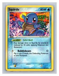 Squirtle #64/100 Crystal Guardians Pokemon Trading Card TCG Nintendo 2006 - Image 1
