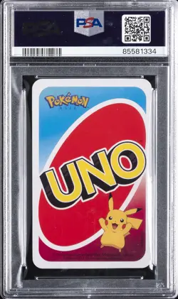 2020 UNO POKEMON ASIA BACK-BLUE-#1 GROOKEY PSA 9 - Image 2