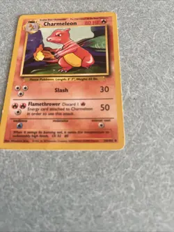 Pokemon Cards: Base Set 1st Edition Uncommon: Charmeleon 24/102 - Image 3