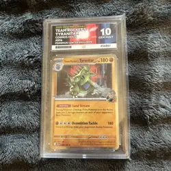 Pokemon Center Team Rocket's Tyranitar Promo Destined Rivals ACE 10 [Perf Subs!] - Image 1