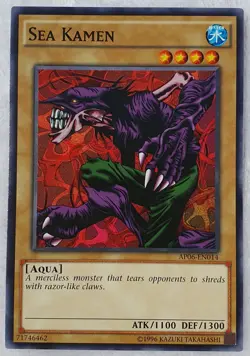 Yugioh 1x Sea Kamen AP06-EN014 Common Short Print Unlimited Edition Near Mint - Image 1
