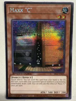 Maxx "C" (Secret Rare) SBC2-ENI28 1st Edition Yugioh Speed Duel TCG NM/LP - Image 1