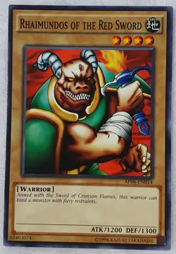 Yugioh 1x Rhaimundos of the Red Sword AP08-EN014 Common Short Print Unlimited NM - Image 3
