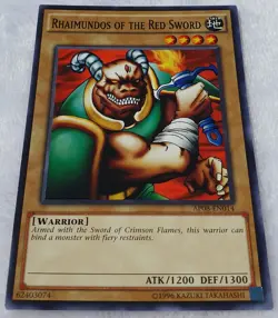 Yugioh 1x Rhaimundos of the Red Sword AP08-EN014 Common Short Print Unlimited NM - Image 5