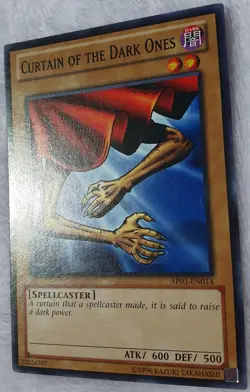 Yugioh 1x Curtain Of The Dark Ones AP03-EN014 Common Short Print Unlimited ED NM - Image 2