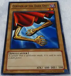 Yugioh 1x Curtain Of The Dark Ones AP03-EN014 Common Short Print Unlimited ED NM - Image 3