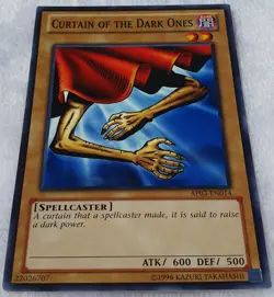 Yugioh 1x Curtain Of The Dark Ones AP03-EN014 Common Short Print Unlimited ED NM - Image 4