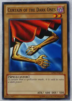 Yugioh 1x Curtain Of The Dark Ones AP03-EN014 Common Short Print Unlimited ED NM - Image 5
