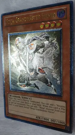 Yugioh 1x Ninja Grandmaster Hanzo ORCS-EN029 Ultimate Rare Unlimited Edition NM - Image 3