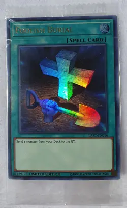 Yugioh 1x Foolish Burial LART-EN016 Ultra Rare Limited Ed Lost Art Promo Sealed - Image 2