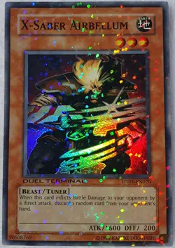 Yugioh 1x X-Saber Airbellum DT01-EN020 Super Rare Duel Terminal Near Mint - Image 1