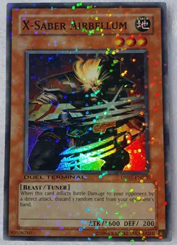 Yugioh 1x X-Saber Airbellum DT01-EN020 Super Rare Duel Terminal Near Mint - Image 4