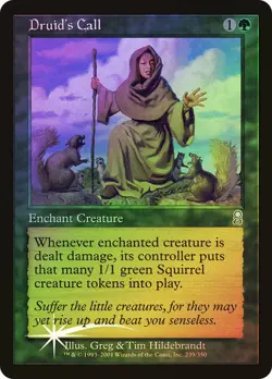 FOIL Druid's Call ~ Odyssey [ NearMint ] [ Magic MTG ] - Image 1