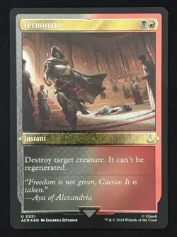 1x MTG Terminate (Foil Etched) - Universes Beyond: Assassin's Creed (ACR) #251 - Image 1