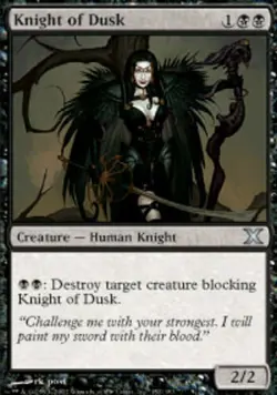 MTG - Knight of Dusk - 10th Edition - NM, English Magic FLAT RATE SHIP - Image 1