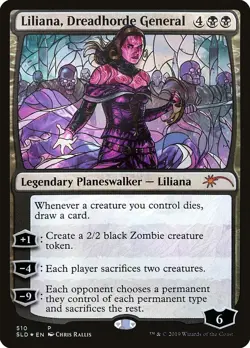 [1x] Liliana, Dreadhorde General - Foil - Stained Glass Near Mint, English Secre - Image 1