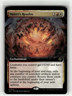 NAHIRI'S RESOLVE (EXTENDED ART) The Aftermath #172 MAT(NM+)(MTG) - Image 1
