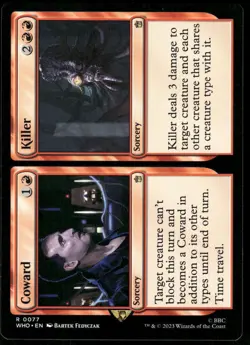4x Coward // Killer - Universes Beyond: Doctor Who - NM - MTG - Image 1