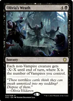 MTG Olivia's Wrath | NM | Commander: Innistrad: Crimson Vow (VOC) - Image 1
