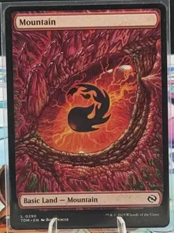 MTG - Full Art Mountain Basic Land Regular #0290 - Tarkir: Dragonstorm NM - Image 1