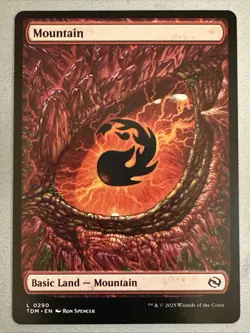 MTG / Mountain / TDM / #0290 / Regular (Full Art) / Basic Land / NM - Image 1