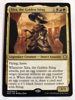 MTG Commander: Dominaria United Xira, the Golden Sting 048/048 NM Rare - Image 1