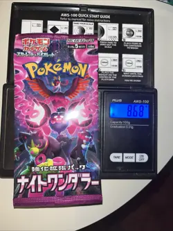 Heavy 8.68g Pokemon Sealed Japanese Night Wanderer Booster Pack - Image 1