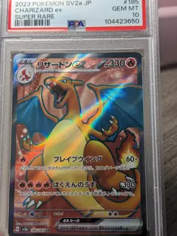PSA 10 - Charizard ex SR Super Rare 185/165 Japanese sv2a Pokemon Card Game 151 - Image 1