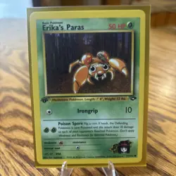 Erika's Paras 71/132 1st Edition Gym Challenge Pokemon TCG Regular Common - Image 1