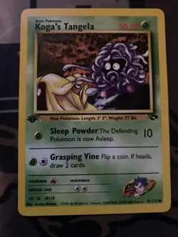 Pokemon TCG Koga's Tangela Gym Challenge 81 Regular 1st Edition Common - Image 5