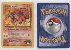 Brock's Vulpix (WotC W Stamp) Pokemon Gold Event Promo #37 1999 a8a - Image 3