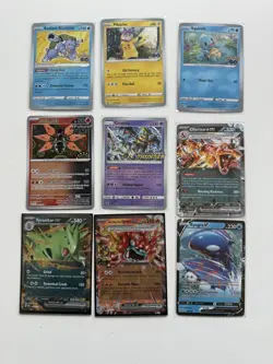 Pokemon Card Bundle, Variety Of Sets And Rarities. X9 Card Bundle LP/NM - Image 1