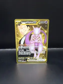 Pokemon Mewtwo EX Team Rockets 240/182 Gold Rare 2025 TCG Destined Rivals - Image 3