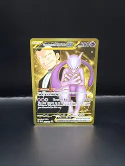 Pokemon Mewtwo EX Team Rockets 240/182 Gold Rare 2025 TCG Destined Rivals - Image 4