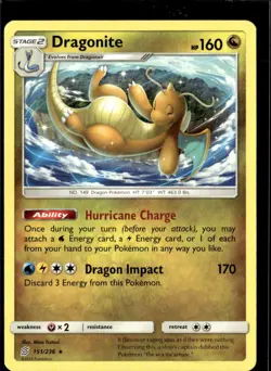 Pokemon Dragonite 151/236 Unified Minds Non Holo Rare - Image 1