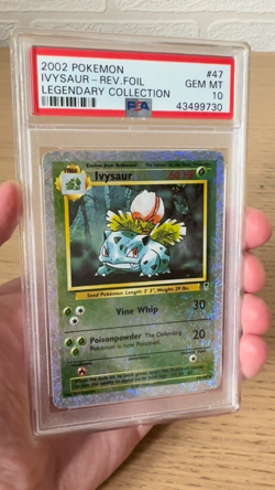 PSA 10 Ivysaur Reverse Legendary Collection Pokemon #47 Mint Rare 2002 - Image 2