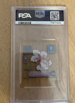 1998 Amada Pokemon Clear Super Dx Sticker Goldeen PSA 9 - Image 2