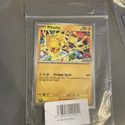 Pokemon TCG Worlds 2025 Pikachu SVP EN 225 - Black Star Promo | Near Mint - Image 1