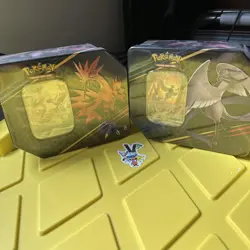 Pokemon Trading Card CROWN ZENITH Tins x2 Zapdos & Articuno New set of 2 bundle - Image 1