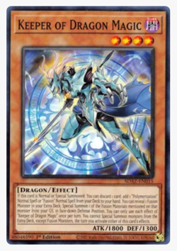 x3 Keeper of Dragon Magic SDAZ-EN015 Common YuGiOh - Image 1