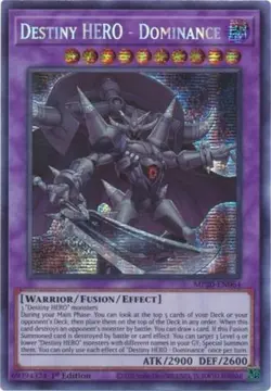 Yugioh! LP Destiny HERO - Dominance - MP20-EN064 - Prismatic Secret Rare - 1st E - Image 1