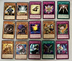 Yu-Gi-Oh Card Lot Of 15 - 1996 1st First Edition KAZUKI TAKAHASHI (LP/HP) - Image 1