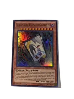 Yu-Gi-Oh! Flower Cardian Willow with Calligrapher DRL3-EN037 Ultra Rare 1st NM - Image 1