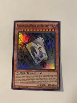 Yu-Gi-Oh! Flower Cardian Willow with Calligrapher DRL3-EN037 Ultra Rare 1st NM - Image 2
