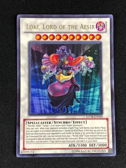 YUGIOH LOKI LORD OF THE AESIR STOR-EN039 ULTRA NM - Image 1